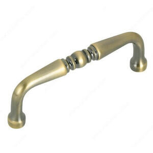 Lot of 8 Richelieu Solid Brass 3” Cabinet Drawer Pulls BP1450-AE Antique English